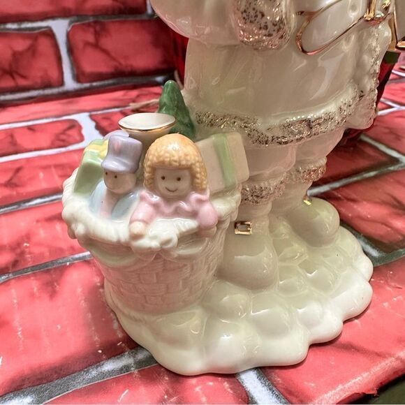 LENOX Porcelain Santa Claus W/Gold & Pink Details - Picture 11 of 12